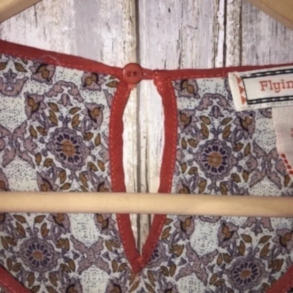 Flying Tomato Mixed Print Blouse - Picture 4 of 5